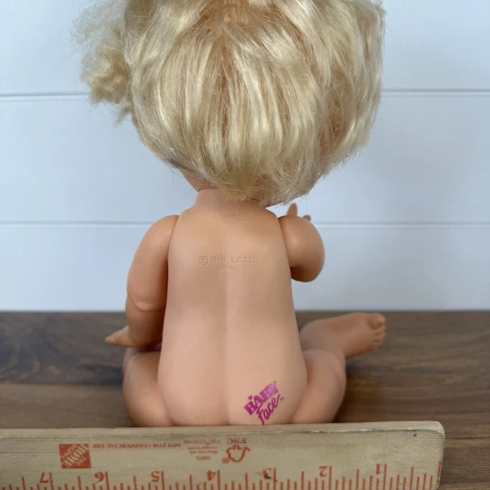 Galoob‎ Baby Face Doll #7 So Innocent Cynthia LGTI 1990 VTG Posable *Wear*
